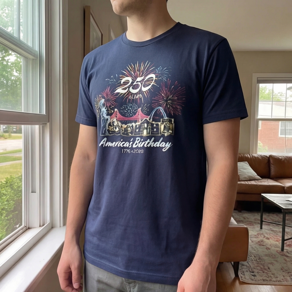 America's Birthday Short Sleeve T-Shirt Navy