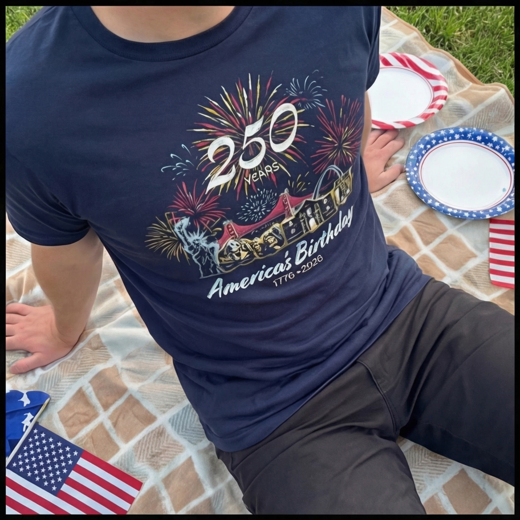 America's Birthday Short Sleeve T-Shirt Navy