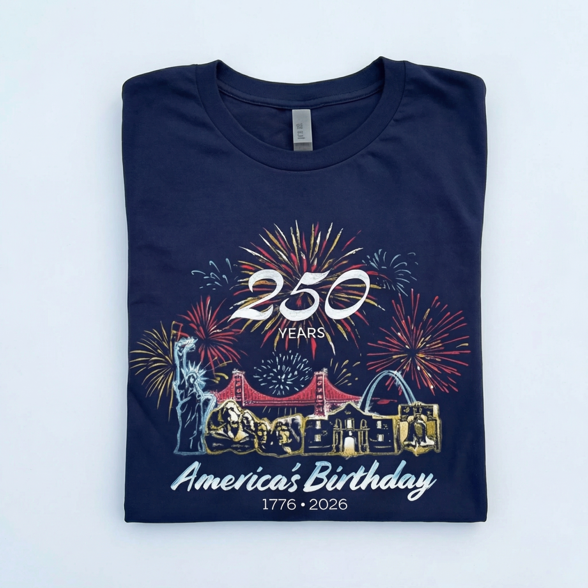America's Birthday Short Sleeve T-Shirt Navy