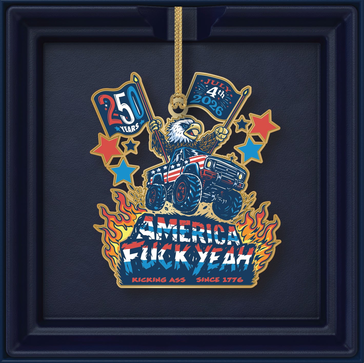 America F Yeah Ornament