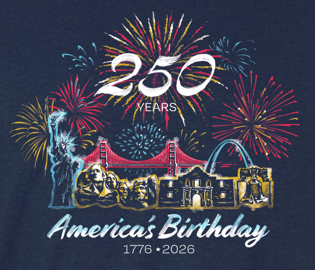 America's Birthday Short Sleeve T-Shirt Navy
