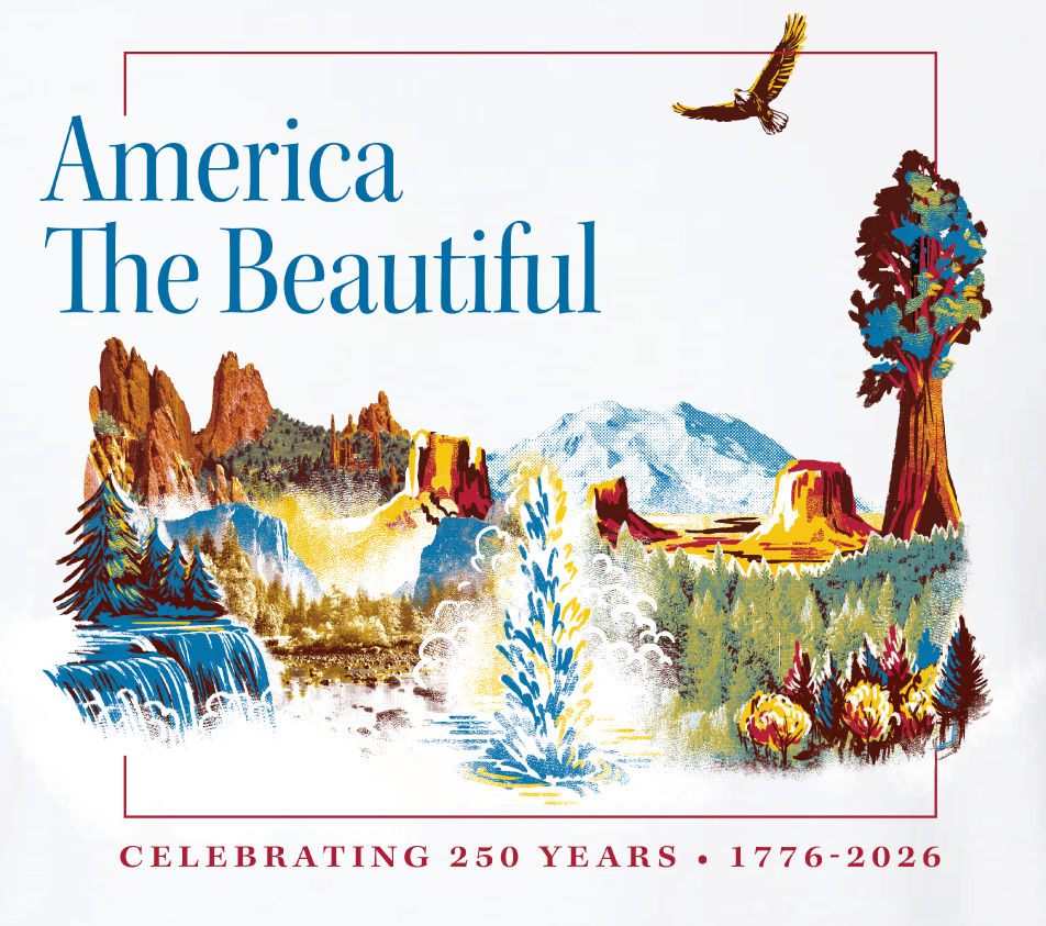 America The Beautiful Short Sleeve T-Shirt White