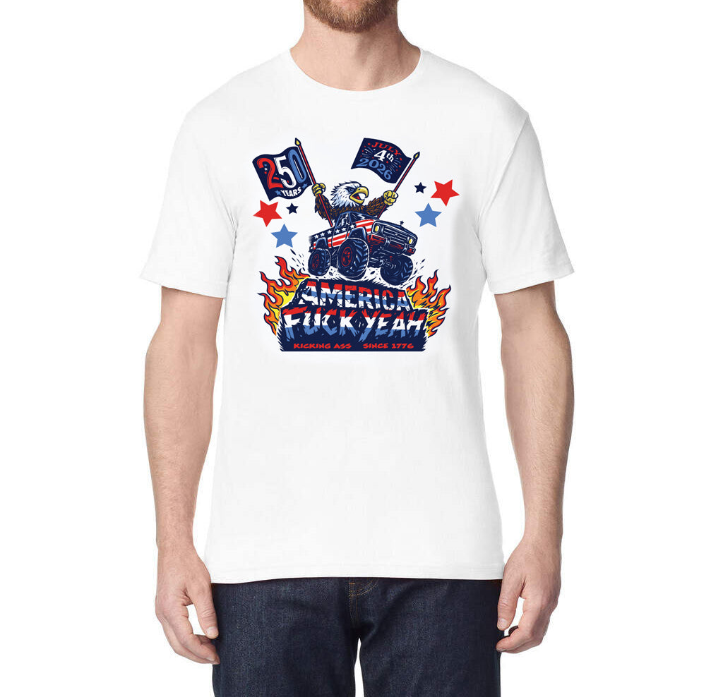America F Yeah Short Sleeve T-Shirt White